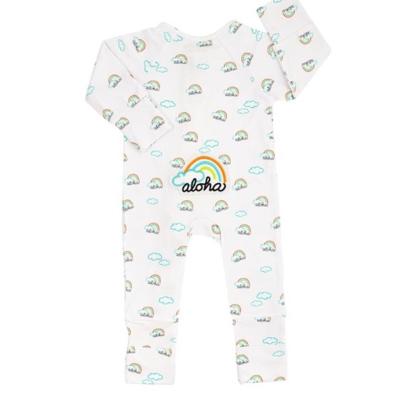 Cocomoon Pot O' Aloha Bamboo Coverall 0-3Months - Picture 1 of 8